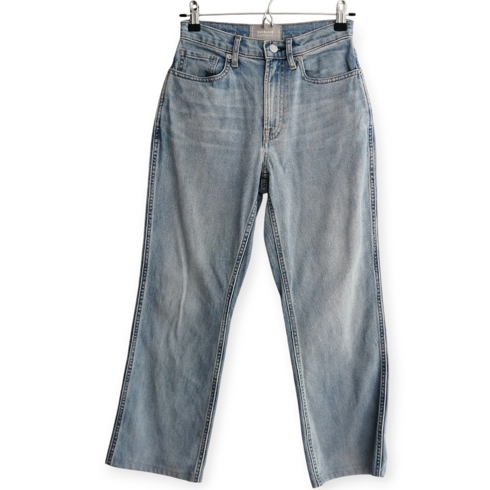 Everlane The Cheeky Bootcut Jeans 25.5" Altered Hem Size 25 Crop